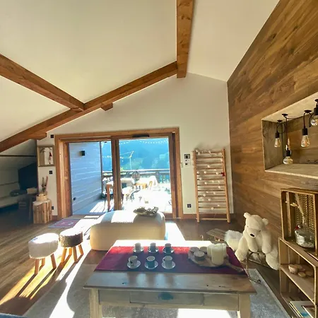 Apartamento Penthouse L'ourse Bleue - Sauna Privatif - Acces Direct Aux Pistes *
