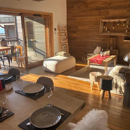 Appartement Penthouse L'ourse Bleue - Sauna Privatif - Accès Direct Aux Pistes
