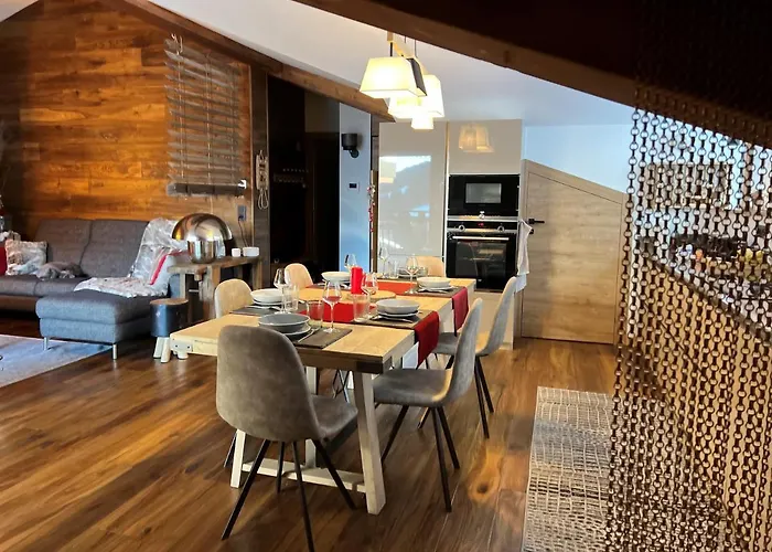 Daire Penthouse L'ourse Bleue - Sauna Privatif - Acces Direct Aux Pistes Courchevel