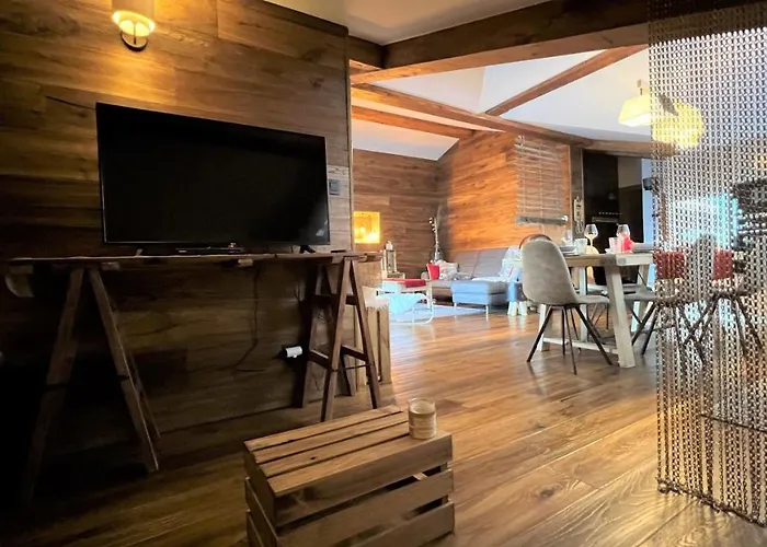 Penthouse L'ourse Bleue - Sauna Privatif - Acces Direct Aux Pistes