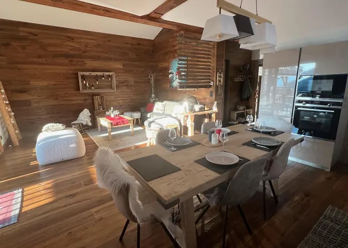 Daire Penthouse L'ourse Bleue - Sauna Privatif - Acces Direct Aux Pistes *