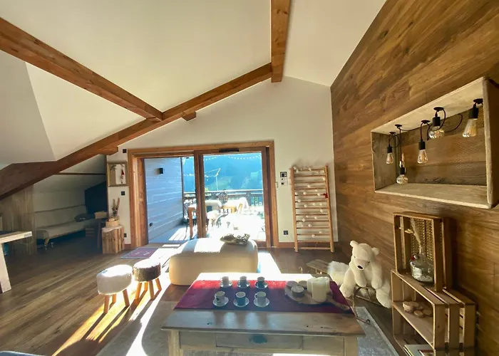 Apartament Penthouse L'ourse Bleue - Sauna Privatif - Acces Direct Aux Pistes *