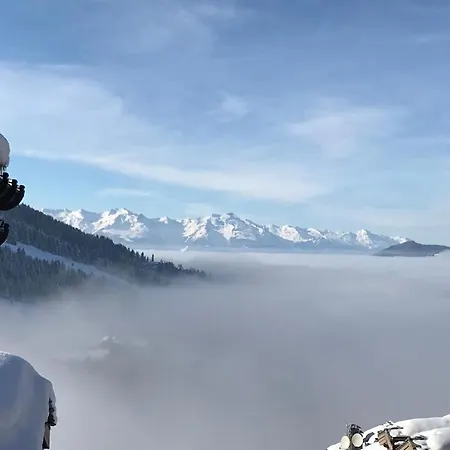 Lägenhet Penthouse L'ourse Bleue - Sauna Privatif - Acces Direct Aux Pistes